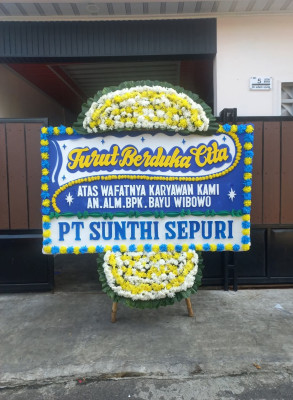 Papan Bunga Duka di Pancur Batu